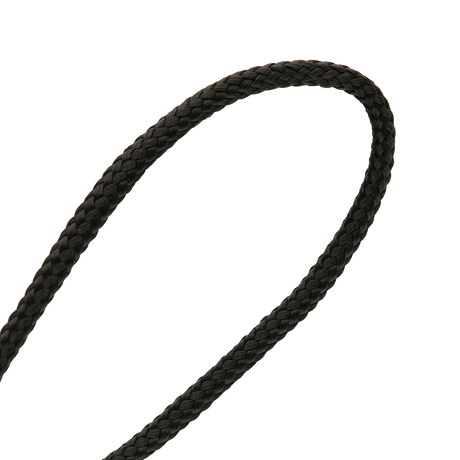 M-Tac Viper Lanyard Stainless Steel i flettet sort paracord, stilfuldt og funktionelt tilbehør til hurtig adgang til kniv.