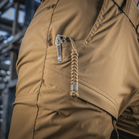 M-Tac Viper Lanyard Stainless Steel fastgjort til kniv, flettet paracord, rustfrit stål, hurtig adgang til udstyr