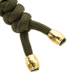 M-Tac Zeus Lanyard i flettet paracord med stilfuldt design og guldfarvede ender, perfekt til opbevaring af kniv og udstyr.