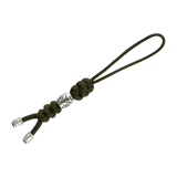 M-Tac Zeus Stainless Steel Lanyard med flettet paracord og dekorativ perle, ideelt til kniv og udstyr for hurtig adgang.