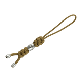 M-Tac Zeus Stainless Steel Lanyard med dekorativ bead og flettet paracord til hurtig adgang til kniv og udstyr.