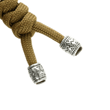 M-Tac Zeus Stainless Steel Lanyard med flettet paracord og dekorativ stålkugle til hurtig adgang til kniv og udstyr.