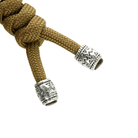 M-Tac Zeus Stainless Steel Lanyard med flettet paracord og dekorativ stålkugle til hurtig adgang til kniv og udstyr.