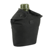 M-Tac Flaskeholder MOLLE til taktisk vandretur, sort polyester, PVC-belægning, 120x70x170 mm, med drænhul og MOLLE-system.