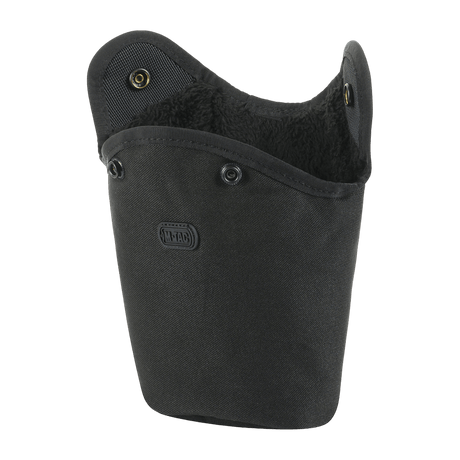 M-Tac Flaskeholder MOLLE i slidstærkt polyester med PVC-belægning og drænhul. Perfekt til vandreture eller feltbrug. Mål: 120 x 70 x 170 mm.