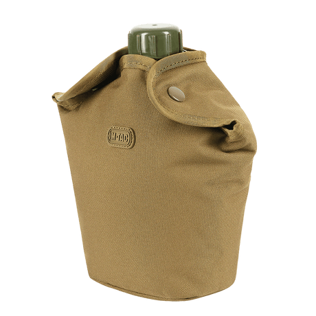 M-Tac Flaskeholder MOLLE i slidstærk polyester 600D med PVC-belægning, velegnet til vandreture, let fastgørelse med MOLLE-system.