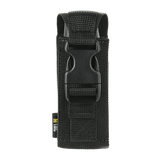M-Tac Gasdåseholder Vertikal i sort med robust Woojin-lås og MIL-SPEC strop. Enkel fastgørelse til bælte eller MOLLE-system.