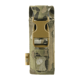 M-Tac Gasdåseholder Vertikal i camouflagefarver med Woojin-lås til sikker montering på MOLLE-system, fremstillet af MIL-SPEC strop.