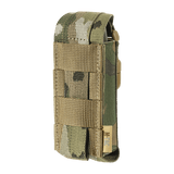 M-Tac Gasdåseholder Vertikal i camouflage design, lavet af MIL-SPEC strop til hurtig adgang og sikre fastgørelse med Woojin-lås.