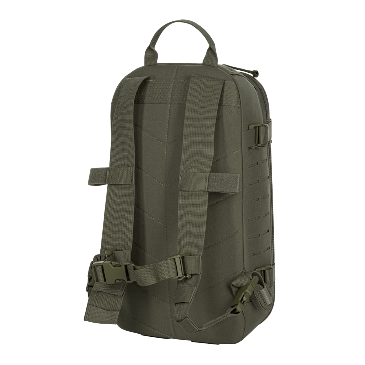 M-Tac Rygsæk Sturm Elite Gen.II i slidstærk Cordura set bagfra, med MOLLE system til ekstraudstyr, ideel til kortvarige ture.