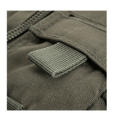 Nærbillede af M-Tac Large Assault Pack Rygsæk Laser Cut med MOLLE-system og modulær lommefastgørelse.