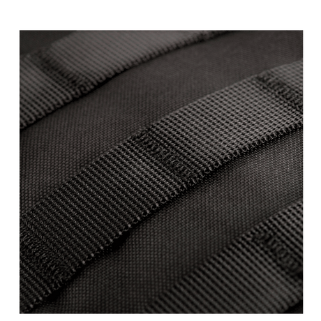 Detaljer af MOLLE-system på M-Tac Large Assault Pack Rygsæk i sort materiale