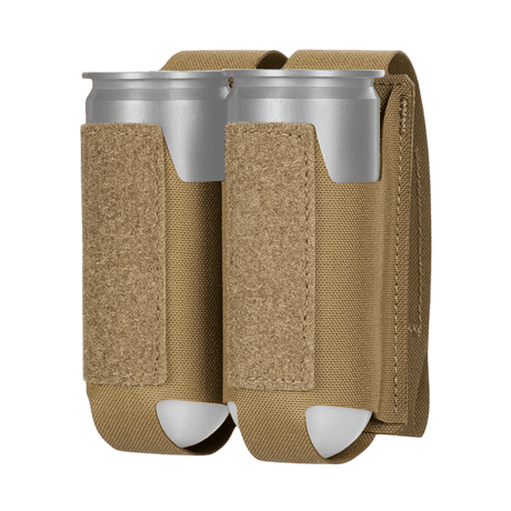 M-Tac Lomme til 2 VOG-type Granater i brun med Laser Cut MOLLE-system til sikker opbevaring og transport af granater.