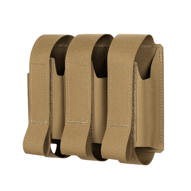 M-Tac Pouch til 3 VOG-Granater i Cordura Squadron med MOLLE Laser Cut til sikker opbevaring af VOG-25 granater, brun farve