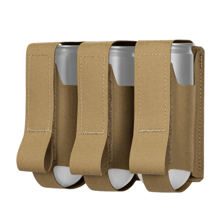M-Tac Pouch til 3 VOG-Granater i slidstærkt Cordura med MOLLE Laser Cut-system til nem montering og sikker opbevaring af granater.