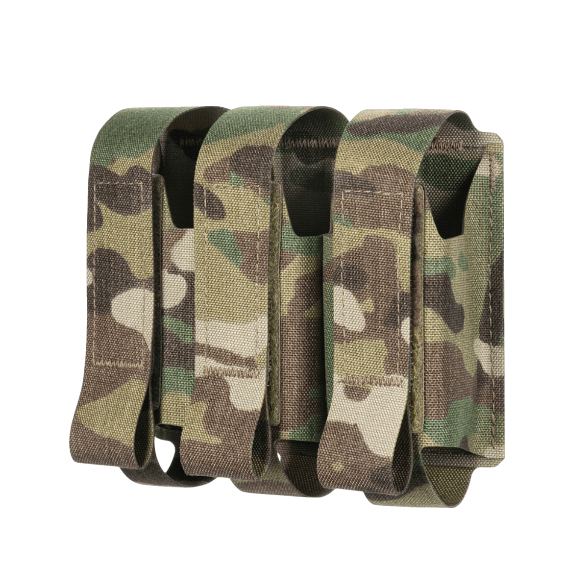 M-Tac Pouch til 3 VOG-Granater med camo design og MOLLE Laser Cut-system til sikker opbevaring af VOG-25 granater.