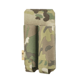 M‑Tac Double Magazine Pouch APS Laser Cut i let Cordura, designet til to APS-magasiner. MOLLE monteret, elastik sikret. Kamouflage design.