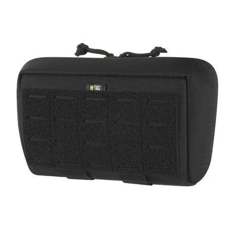 M-Tac Admin Pouch Large Elite i sort med laser cut velcro-panel ideel til opbevaring af taktisk udstyr.