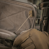 Nærbillede af M-Tac Admin Pouch Large Elite med holdbar Cordura 500D og indre velour-velcro, ideel til taktisk udstyr og opbevaring.