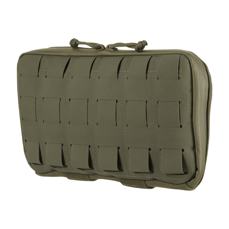 M-Tac Admin Pouch Large Elite i slidstærk Cordura med laser cut velcro-panel til taktisk opbevaring.