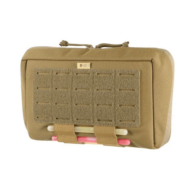 M-Tac Admin Pouch X-Large Elite i slidstærk Cordura 500D med Laser Cut frontpanel og velcro, ideel til taktisk udstyr og modulære inserts.