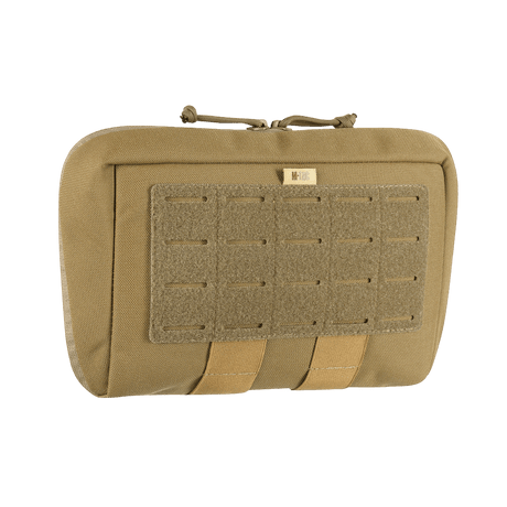 M-Tac Admin Pouch X-Large Elite lavet af robust Cordura 500D med Laser Cut-design og velcro til patches, ideel til taktisk udstyr.