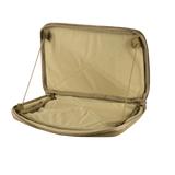 M-Tac Admin Pouch X-Large Elite i åben tilstand, viser rummelighed og velcroindretning til modulære inserts.