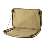 M-Tac Admin Pouch X-Large Elite åben med indvendige vægge af velcro til opbevaring af taktisk udstyr.