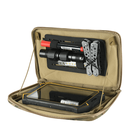 M-Tac Admin Pouch X-Large Elite åben taske med værktøj og tablet, optimeret til taktisk udstyr i en omsigelig og holdbar Cordura 500D design