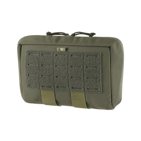 M-Tac Admin Pouch X-Large Elite lavet af slidstærkt Cordura med velour-velcro til modulære inserts, ideel til taktisk udstyr.