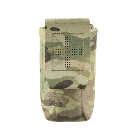 M-Tac Mediclomme Small Vertical Elite lavet af slidstærkt Cordura 500D materiale, innovativ førstehjælpsorganizer.