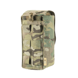 M-Tac Mediclomme Small Vertical Elite i slidstærkt Cordura 500D, medicinlomme med IFAK-organizer og vertikal udtrækningsmetode.