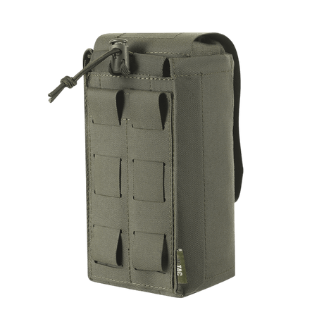 M-Tac Mediclomme Small Vertical Elite i slidstærkt Cordura 500D materiale med IFAK førstehjælpsorganizer, vertikal udtræksmetode.