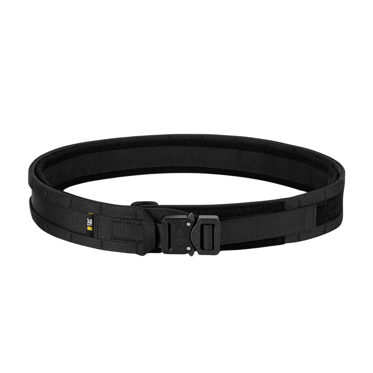 M-Tac Range Bælte Cobra Buckle Gen.IV i sort, taktisk bælte til militært brug med justerbar størrelse og Tegris-forstærkning.