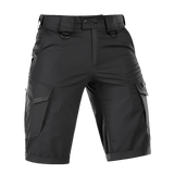 M-Tac Shorts Aggressor Gen.II Flex af rip-stop materiale, sort, alsidige til træning og fritid, taktisk design