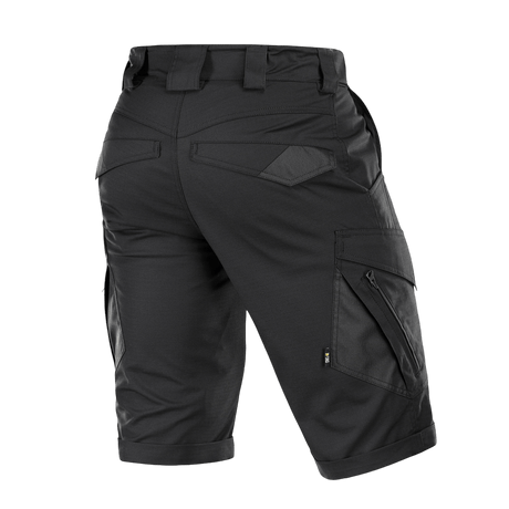Sort M-Tac Shorts Aggressor Gen.II Flex fra rip-stop materiale, taktikdesign, alsidig til træning og hverdag, vand- og smudsafvisende.