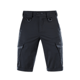 M-Tac Shorts Aggressor Gen.II Flex i sort, funktionelle rip-stop materiale shorts til træning og fritid, taktisk design og fleksibilitet.