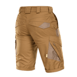 M-Tac Shorts Aggressor Gen.II Flex set bagfra, alsidige taktiske shorts til træning og fritid, lavet af rip-stop materiale med Teflon-belægning.