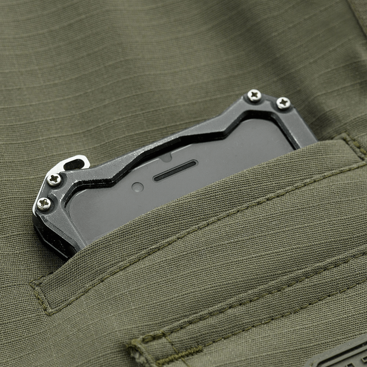 M-Tac Shorts Aggressor Gen.II Flex i olivengrøn med lomme og genstand i rip-stop materiale