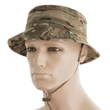M-Tac Panamahat med Net Elite NYCO, kamouflagemønster, med snor til ekstra sikkerhed, kort skygge og båndsyede kanter.