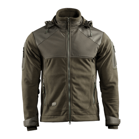 M-Tac Norman Windblock Fleecejakke med Softshell-indlæg, designet til komfort og varme, ideel til overgangsperioder og frostgrader.
