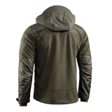M-Tac Norman Windblock Fleecejakke set bagfra, viser detaljerede Softshell-indlæg for vind og kuldebeskyttelse, ideel til koldt vejr.