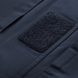 Detalje af M-Tac Jakke Patrol Flex med velcro-panel på brystlomme, designet til praktisk taktisk brug.