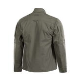 M-Tac Jakke Patrol Flex med praktiske velcro- og YKK-fittings, designet til taktisk brug. Bagfra, grå farve, ståkrave.