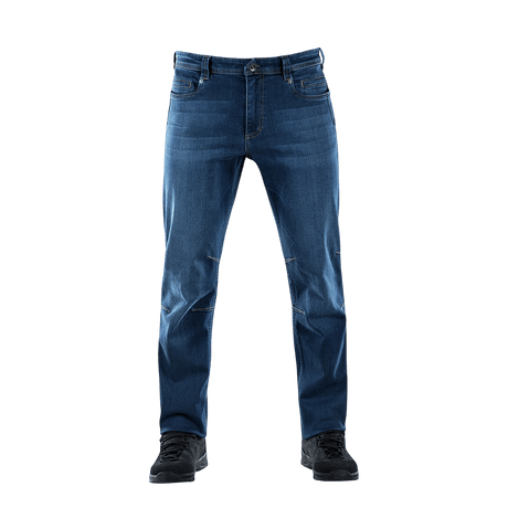 M-Tac Tactical Gen.I Regular Fit jeans i blå, frontvisning med holdbar og stilfuld design, perfekt til udendørsaktiviteter.