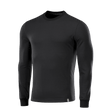 M-Tac Pullover 4 Seasons i sort med rund hals og lange ærmer, lavet af 95% bomuld og 5% elastan, velegnet til hverdag og taktisk brug.