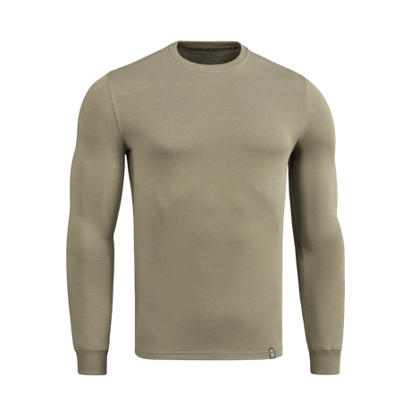 M-Tac Pullover 4 Seasons i minimalistisk design, rund hals og elastiske manchetter, ideel til helårsbrug, fremstillet af bomuld og elastan.