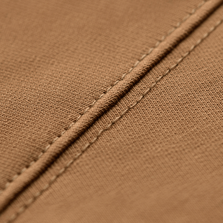 Nærbillede af M-Tac Pullover 4 Seasons stofmateriale i elastisk design til hverdags- og taktisk brug.