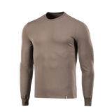 M-Tac Pullover 4 Seasons i rund hals design til hverdags- og taktisk brug, lavet af 95% bomuld og 5% elastan, vejer 280 g/m².