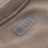 M-Tac Pullover 4 Seasons med logo, rundt hals og elastiske kanter, alsidig jakke til året rundt brug, højkvalitets bomuld og elastan blanding